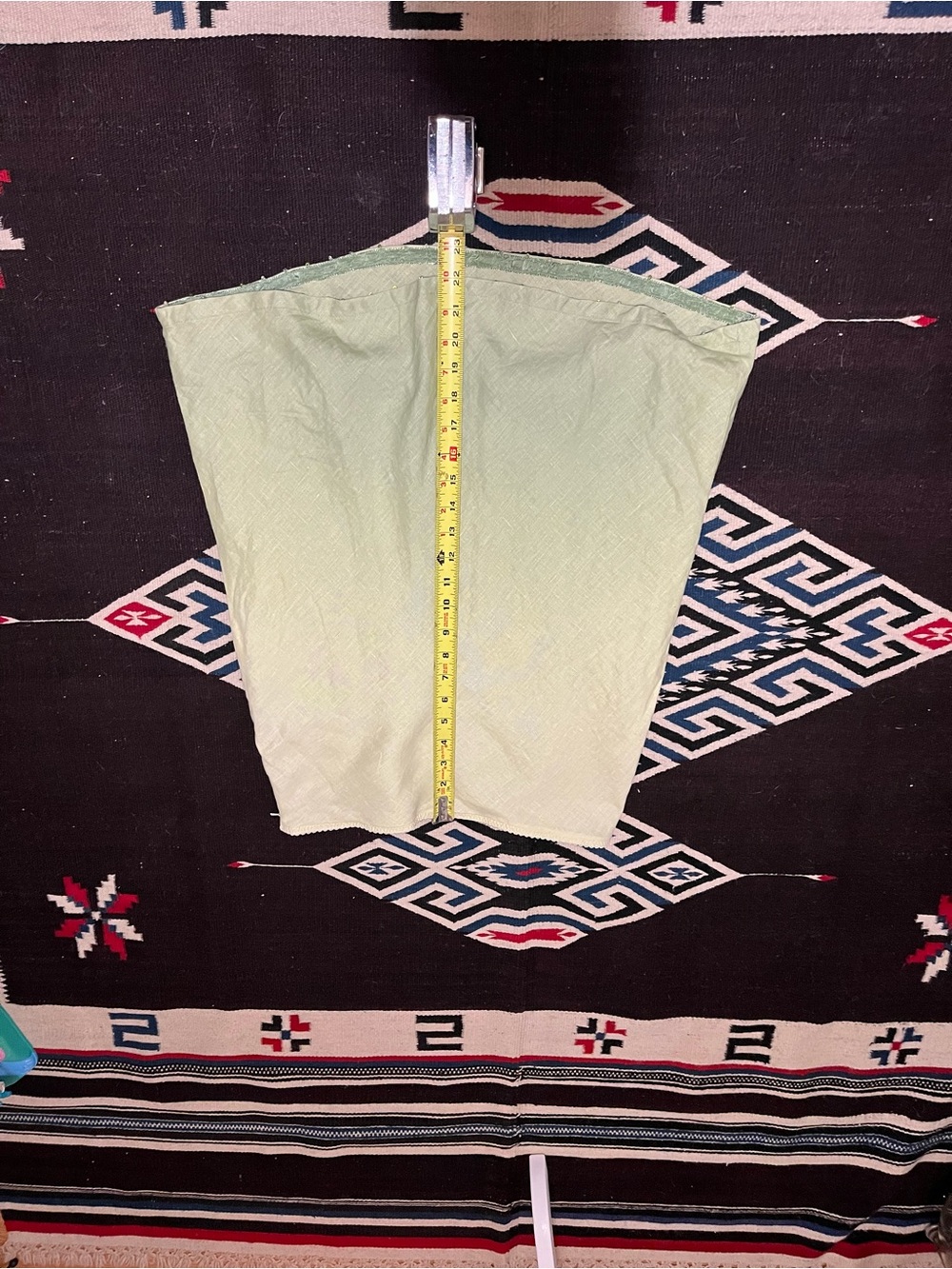 Vtg Y2K GAP Linen Cotton Skirt Yellow Green Ombre Beads 2 fairy preppy - Picture 9 of 10
